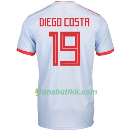 Fotball-VM 2018 Spania drakt Diego Costa 19 Bortetrøye